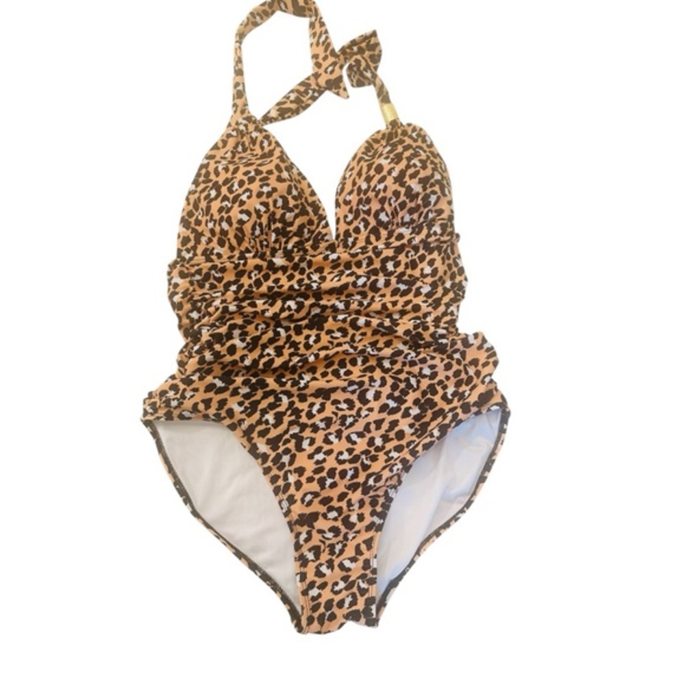 Amazon Women's One Piece Swimsuit in Leopard Print